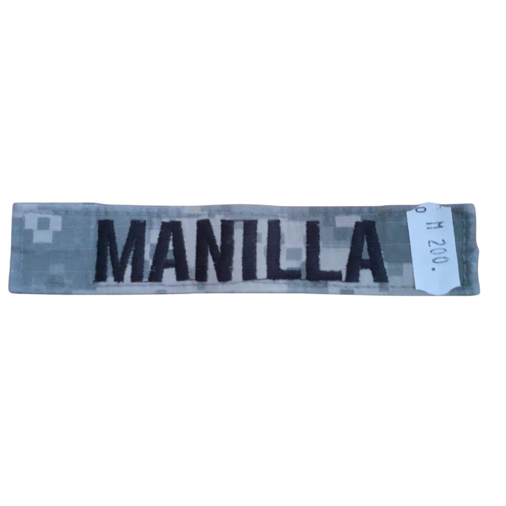 Patch Nume - Velcro - ACU - MANILLA