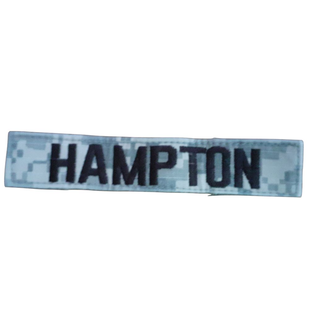 Patch Nume - Velcro - ACU - HAMPTON