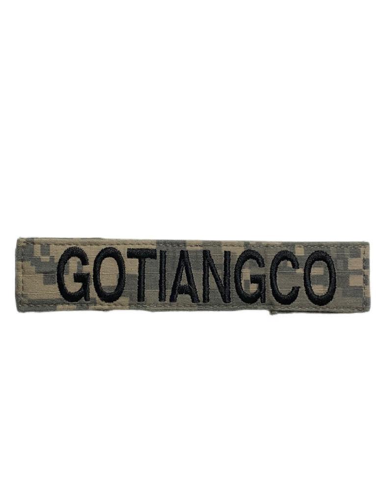 Patch Nume - Velcro - ACU - GOTIANGCO - Surplus Militar