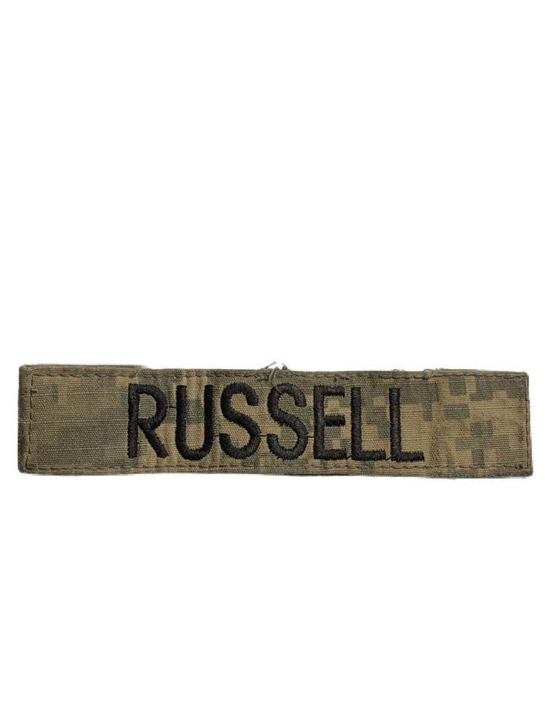 Patch Nume - Velcro - ACU - RUSSELL - Surplus Militar
