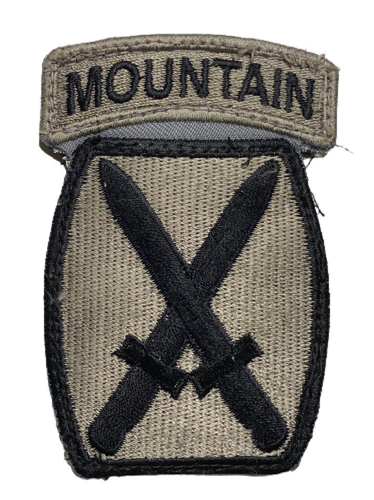 U.S. Army Patch - 10th Mountain Division Combat Service Identification - Surplus Militar