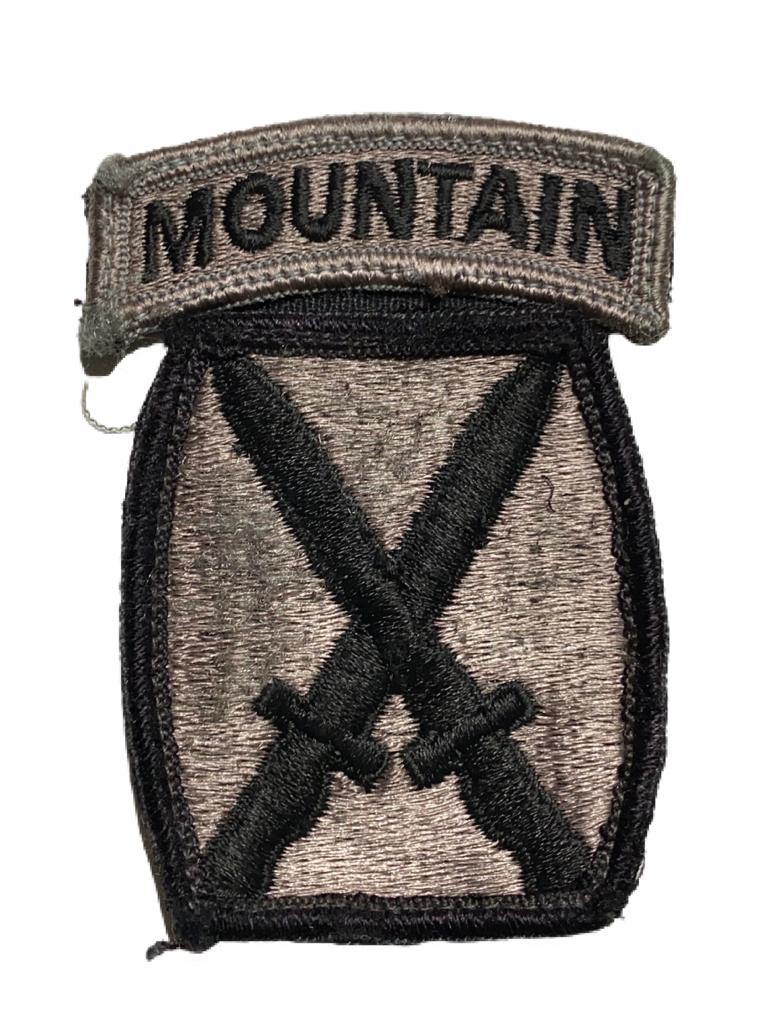 U.S. Army Patch - 10th Mountain Division Combat Service Identification - Surplus Militar