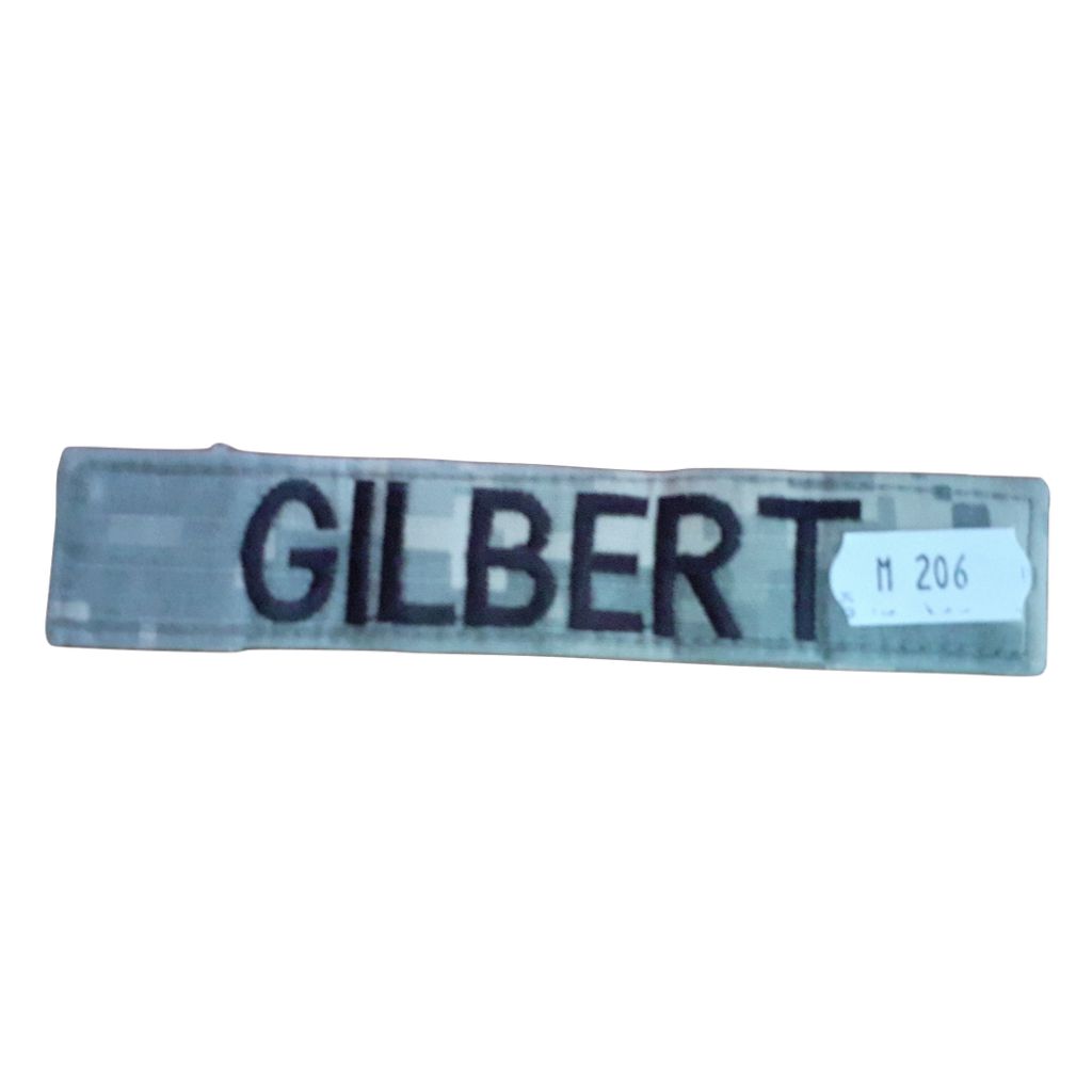 Patch Nume - Velcro - ACU - GILBERT