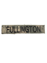 Patch Nume - Velcro - ACU - FULLINGTON - Surplus Militar