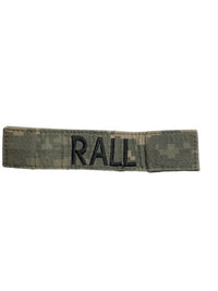 Patch Nume - Velcro - ACU - RALL - Surplus Militar